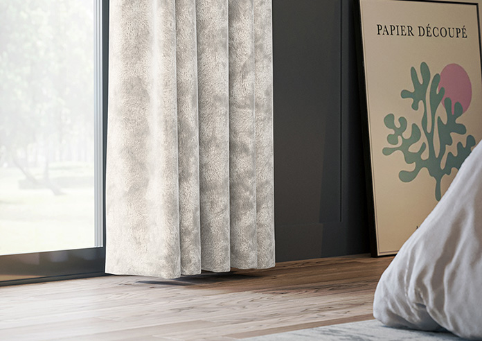 Cyrus Crushed Velvet, Bright Silver - Made to Measure Curtains - Image 5